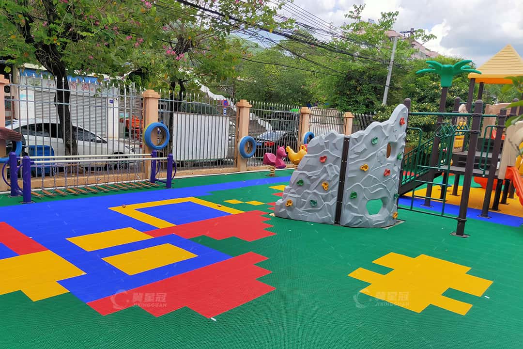 幼儿园悬浮拼装地板定制设计案例